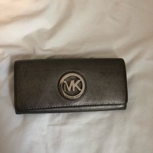 Michael Kors silver wallet